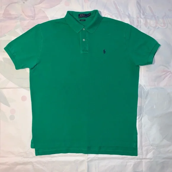 Men’s Polo by Ralph Lauren Shirt Green Size LARGE - Picture 3 of 9